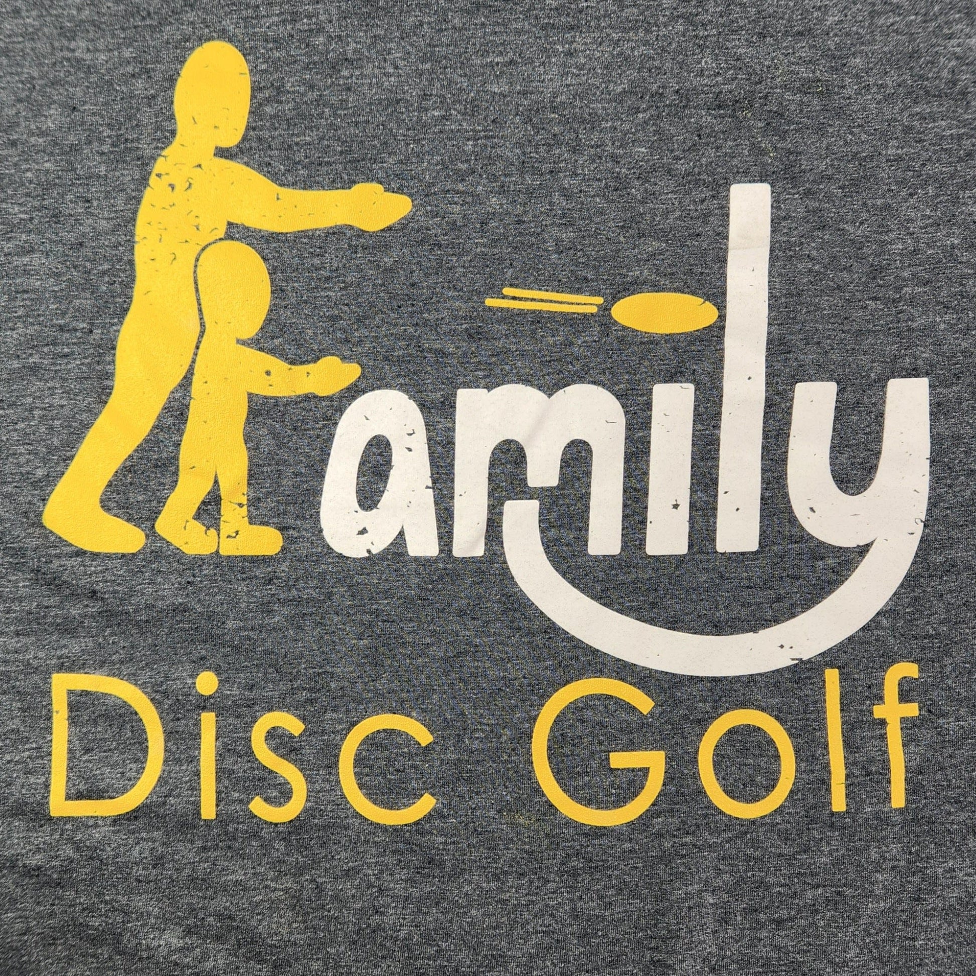 Family Disc Golf - Logo T-Shirt - Dark Heather Grey