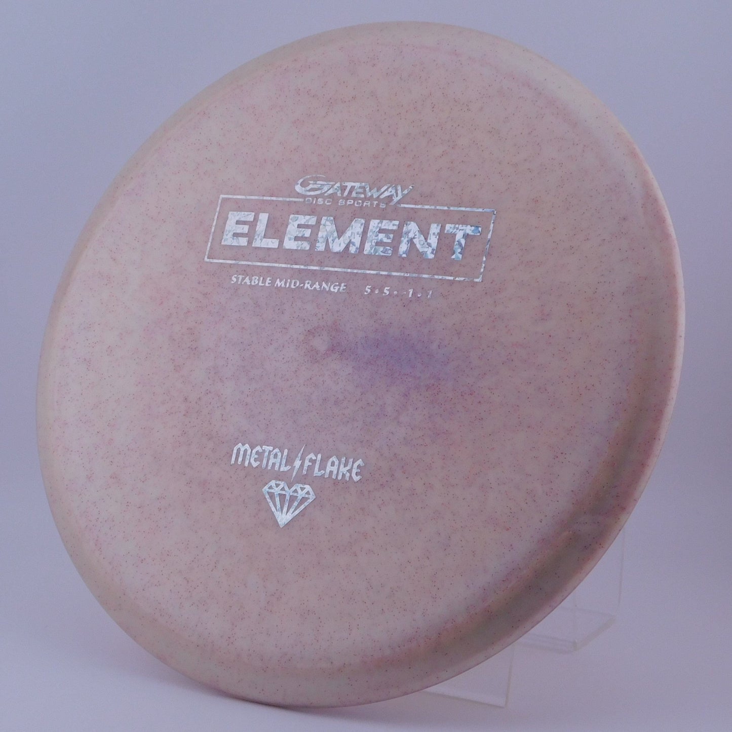 Gateway Element - Diamond Metal Flake 5│5│-1│1 180.2g - White+Pink - Gateway Element - Diamond Metal Flake - 100242