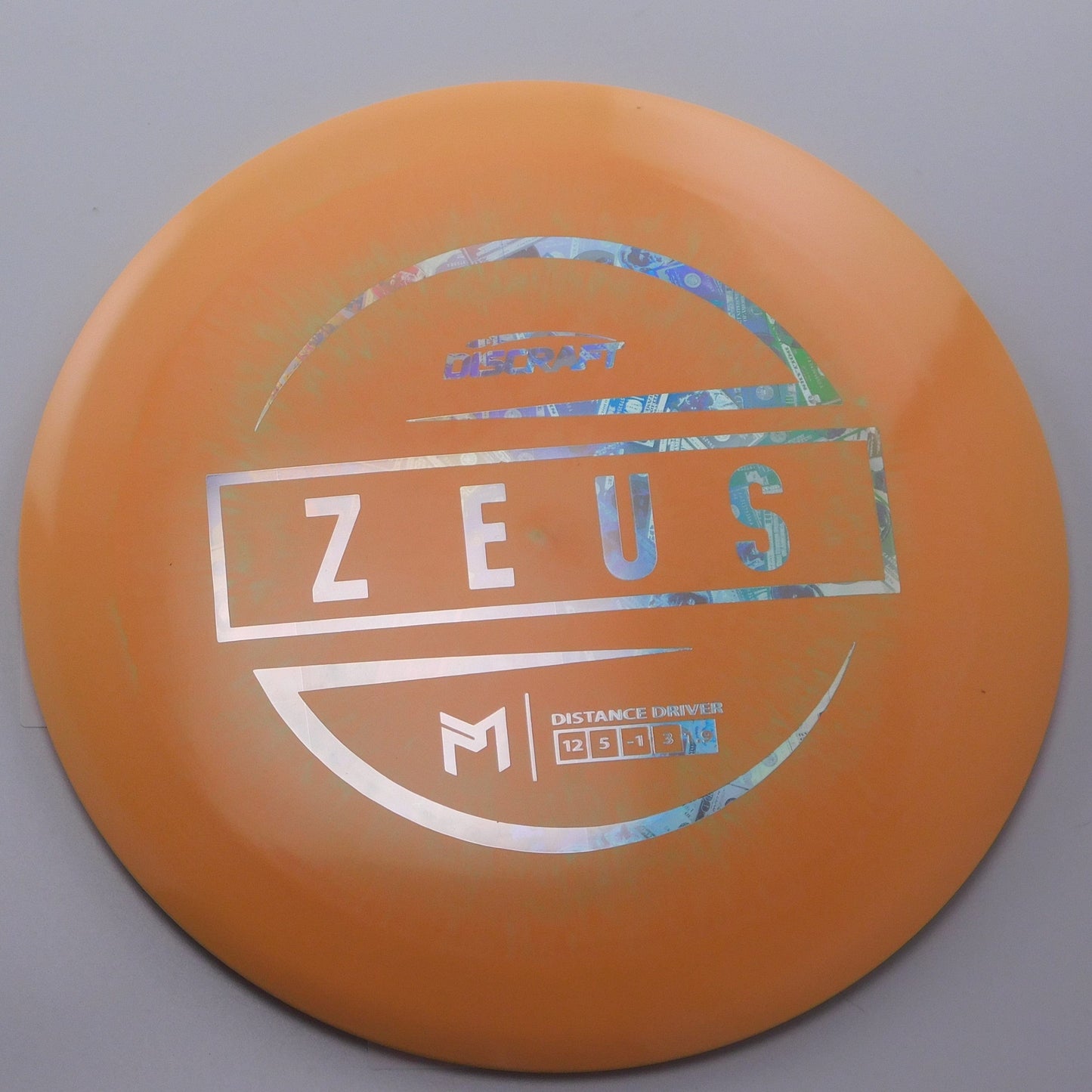 Discraft Zeus - Paul McBeth - ESP Swirl 12│5│-1│3 175.2g - Orange+Green - Discraft Zeus - ESP Swirl - 100369