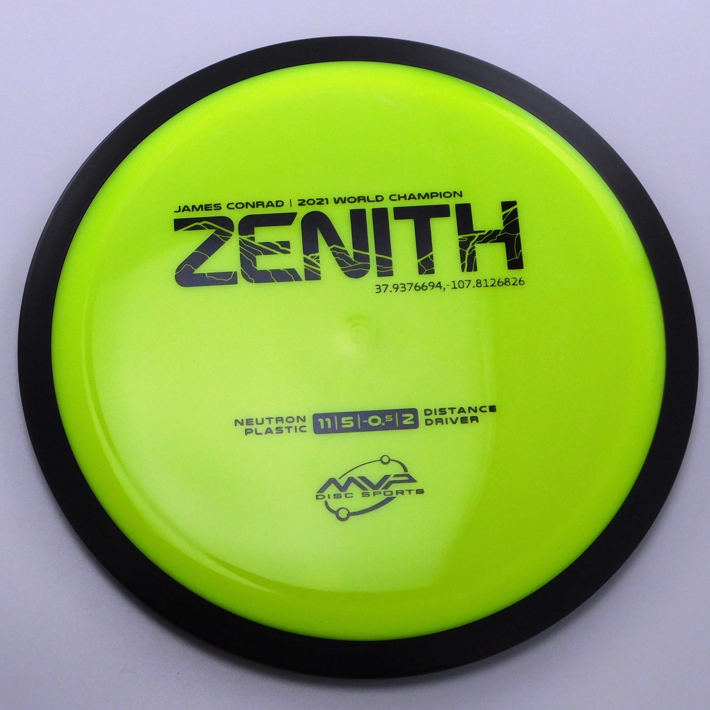 MVP Zenith - James Conrad - Neutron 11│5│-0.5│2 171.3g - Yellow - MVP Zenith - Neutron - 100468