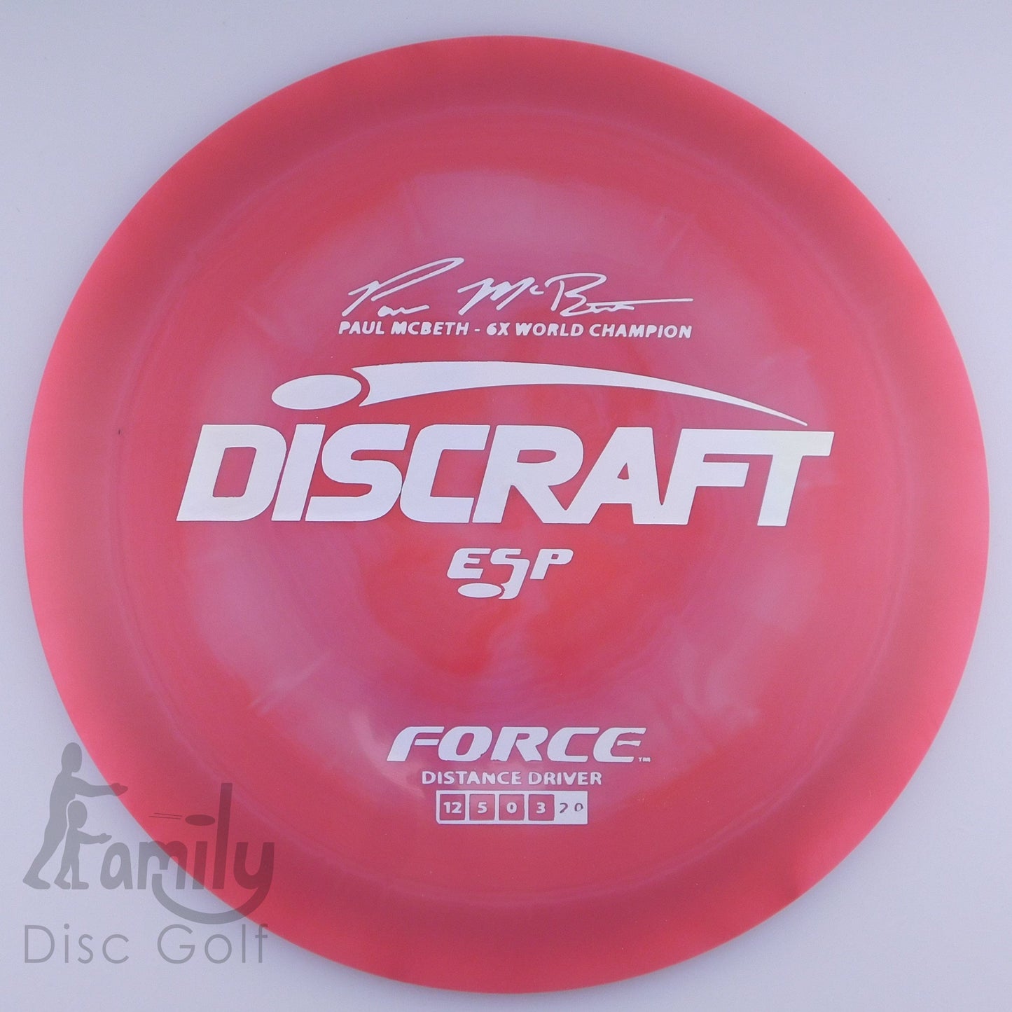 Discraft Force - Paul McBeth - ESP 12│5│0│3 172g - Pink - Discraft Force - ESP - 100643