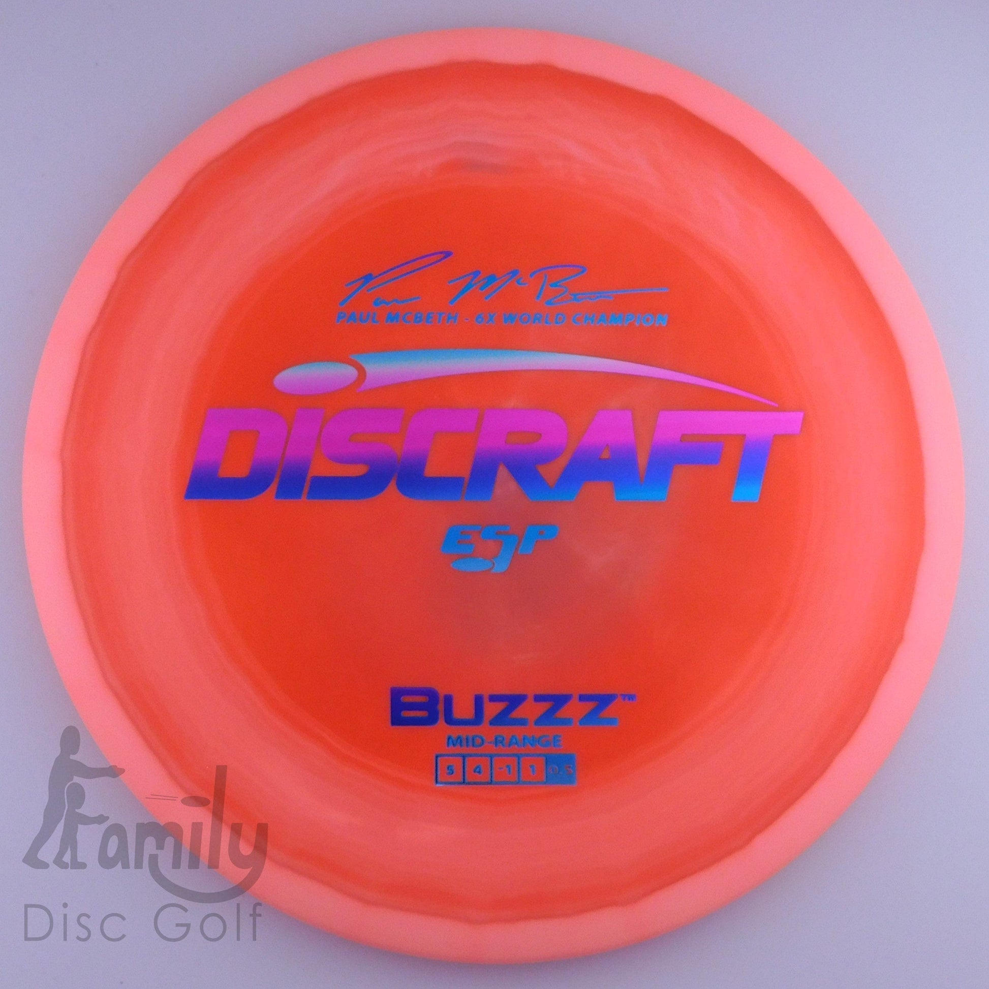 Discraft Buzzz - Paul McBeth - ESP 5│4│-1│1 182.5g - Red+Pink - Discraft Buzzz - ESP - 100680