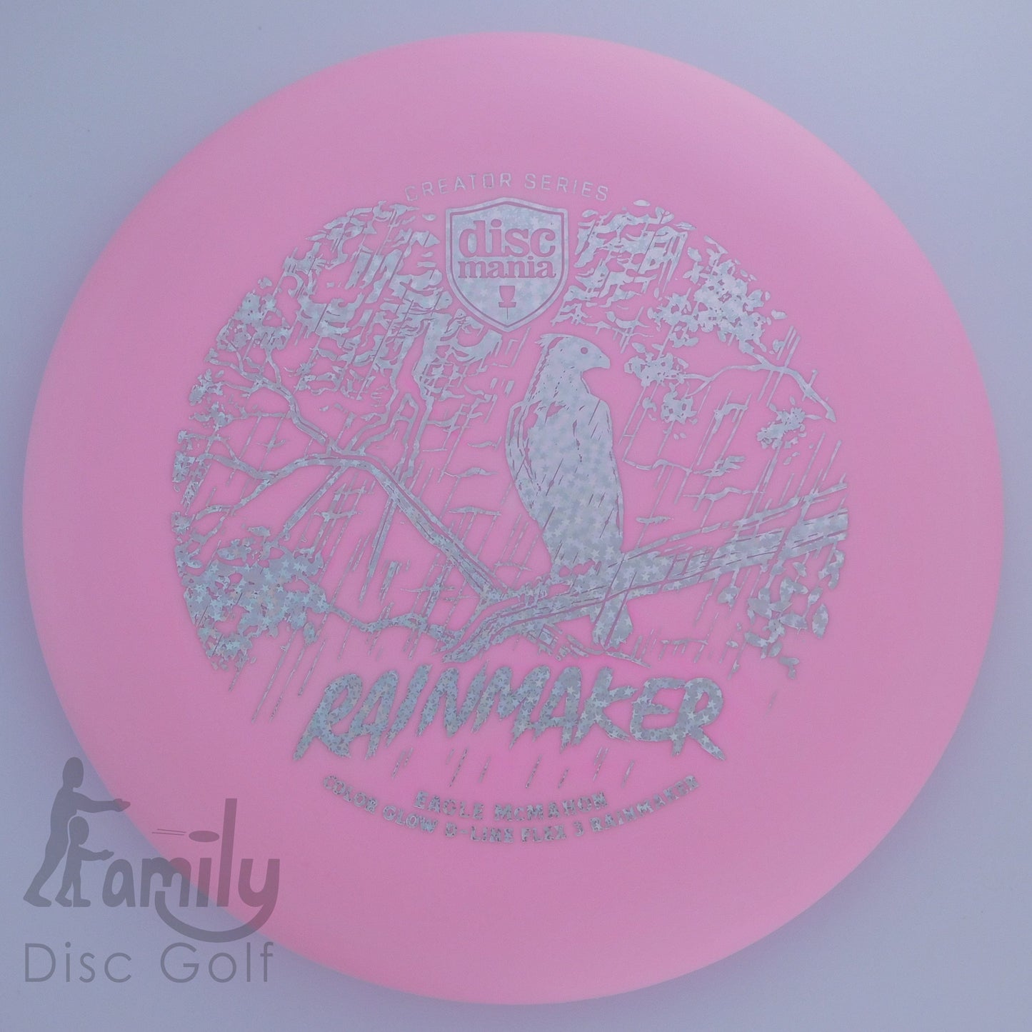Discmania Rainmaker - Eagle McMahon - Glow D-Line 2│3│0│0.5 173.6g - Pink - Discmania Rainmaker - Glow D-Line - 100727