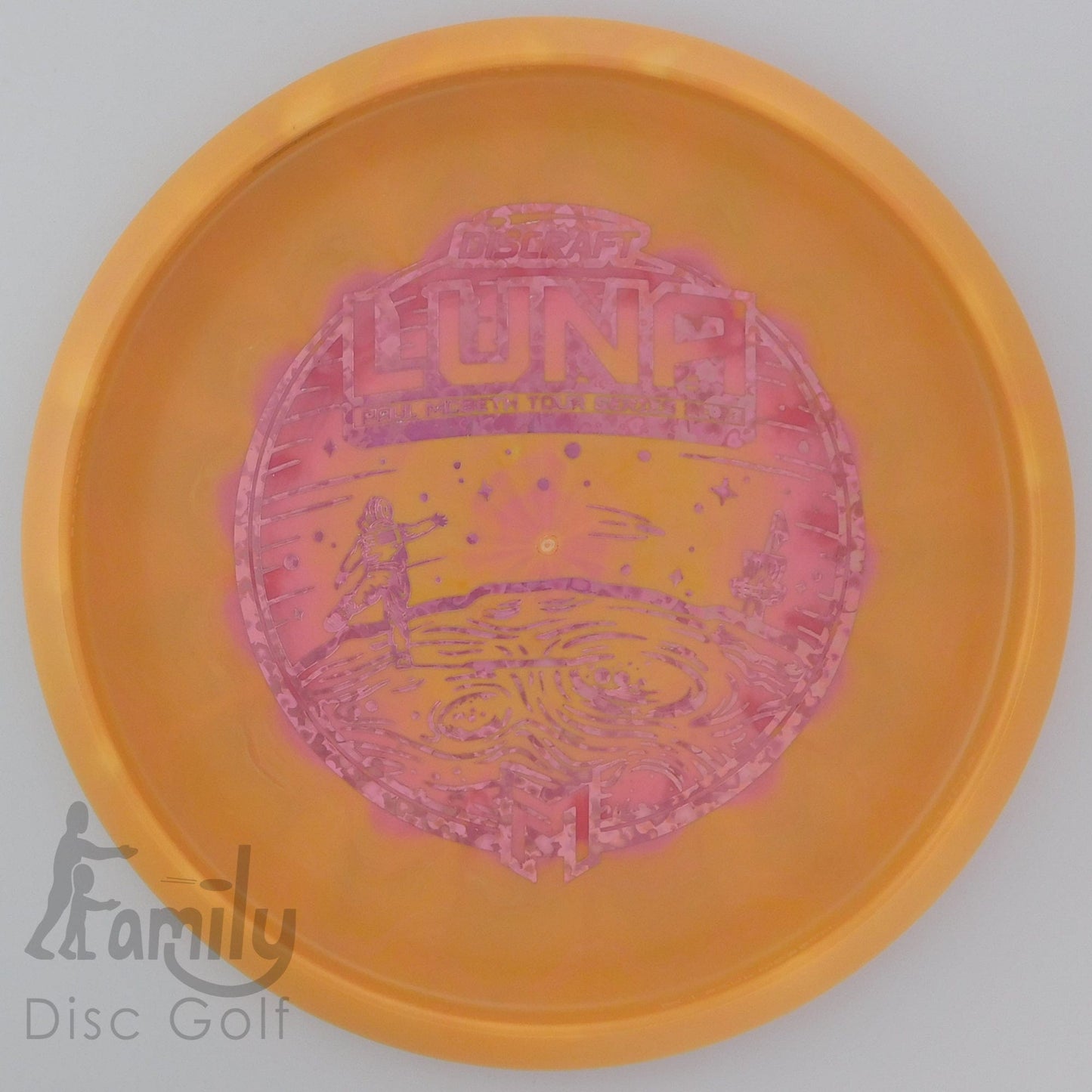 Discraft Luna - Paul McBeth 2023 - ESP Swirl 3│3│0│3 174.9g - Orange+Pink - Discraft Luna - ESP - 100936