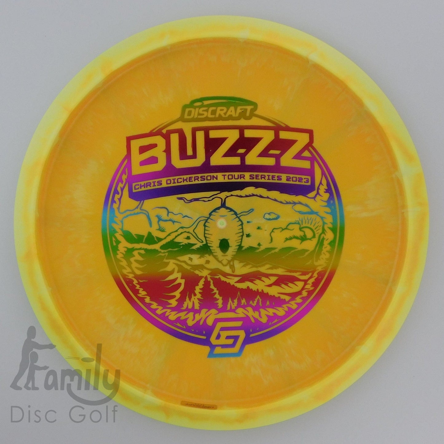 Discraft Buzzz - Chris Dickerson 2023 - ESP Swirl 5│4│-1│1 180.3g - Yellow+Orange - Discraft Buzzz - ESP - 100939