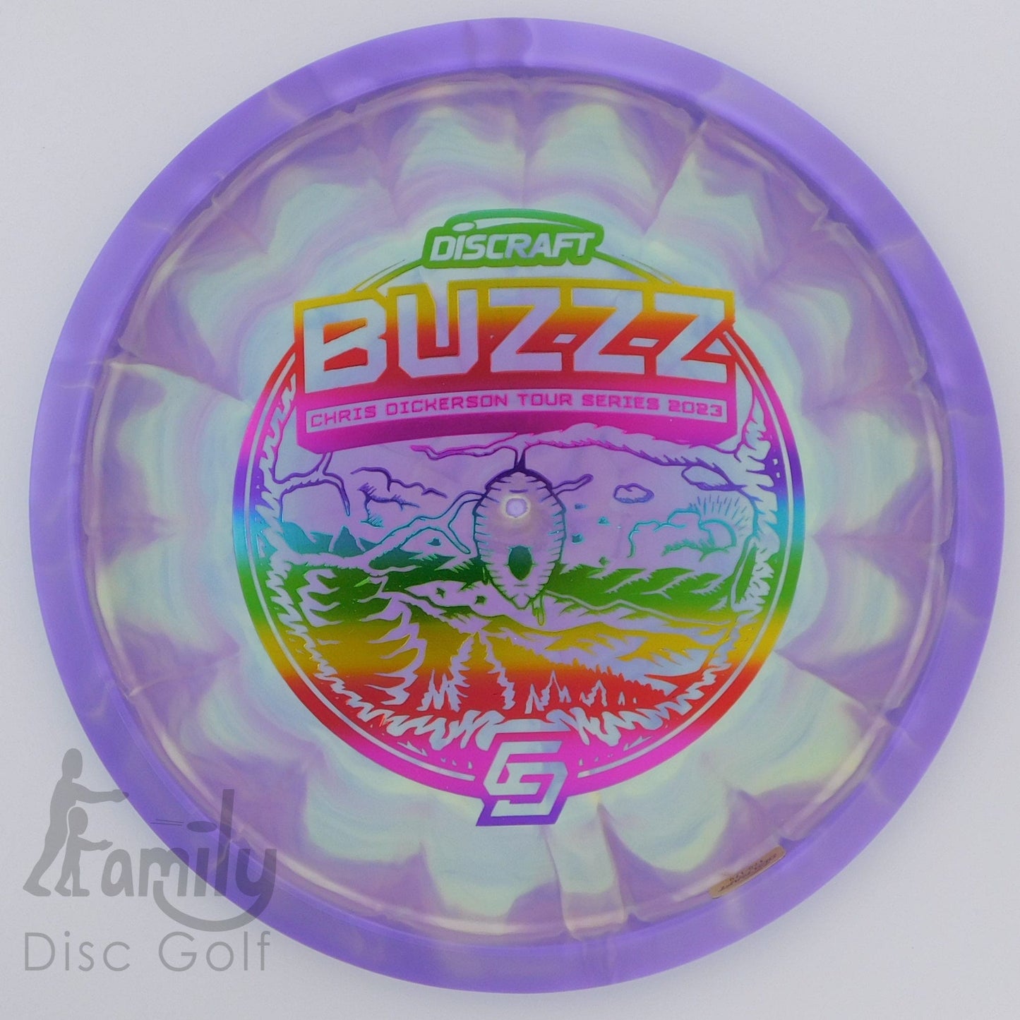 Discraft Buzzz - Chris Dickerson 2023 - ESP Swirl 5│4│-1│1 177.4g - Purple+Green - Discraft Buzzz - ESP - 100940