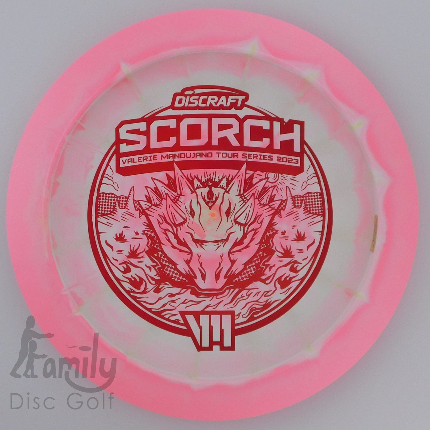 Discraft Scorch - Valerie Mandujano 2023 - ESP Swirl 11│6│-2│2 176.2g - Pink+White - Discraft Scorch - ESP - 100947