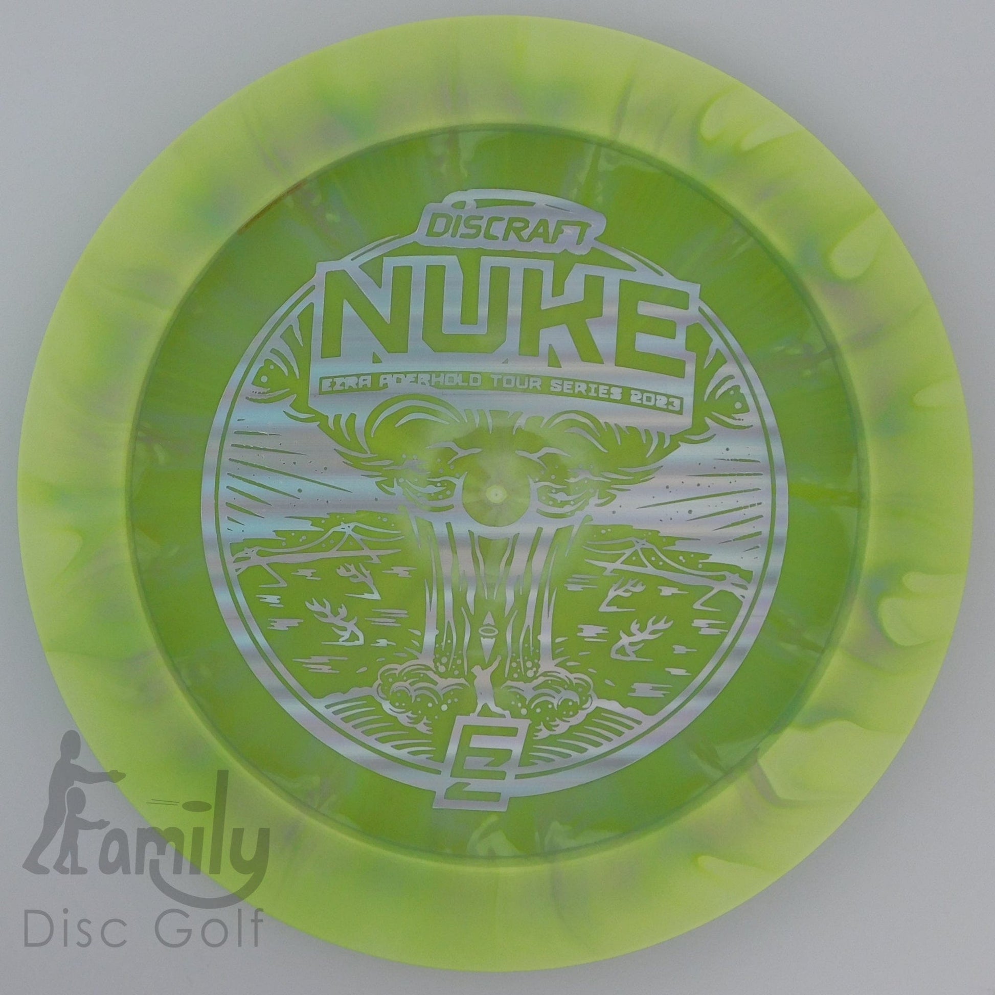 Discraft Nuke - Ezra Aderhold 2023 - ESP Swirl 13│5│-1│3 174.9g - Green+Grey - Discraft Nuke - ESP - 100953