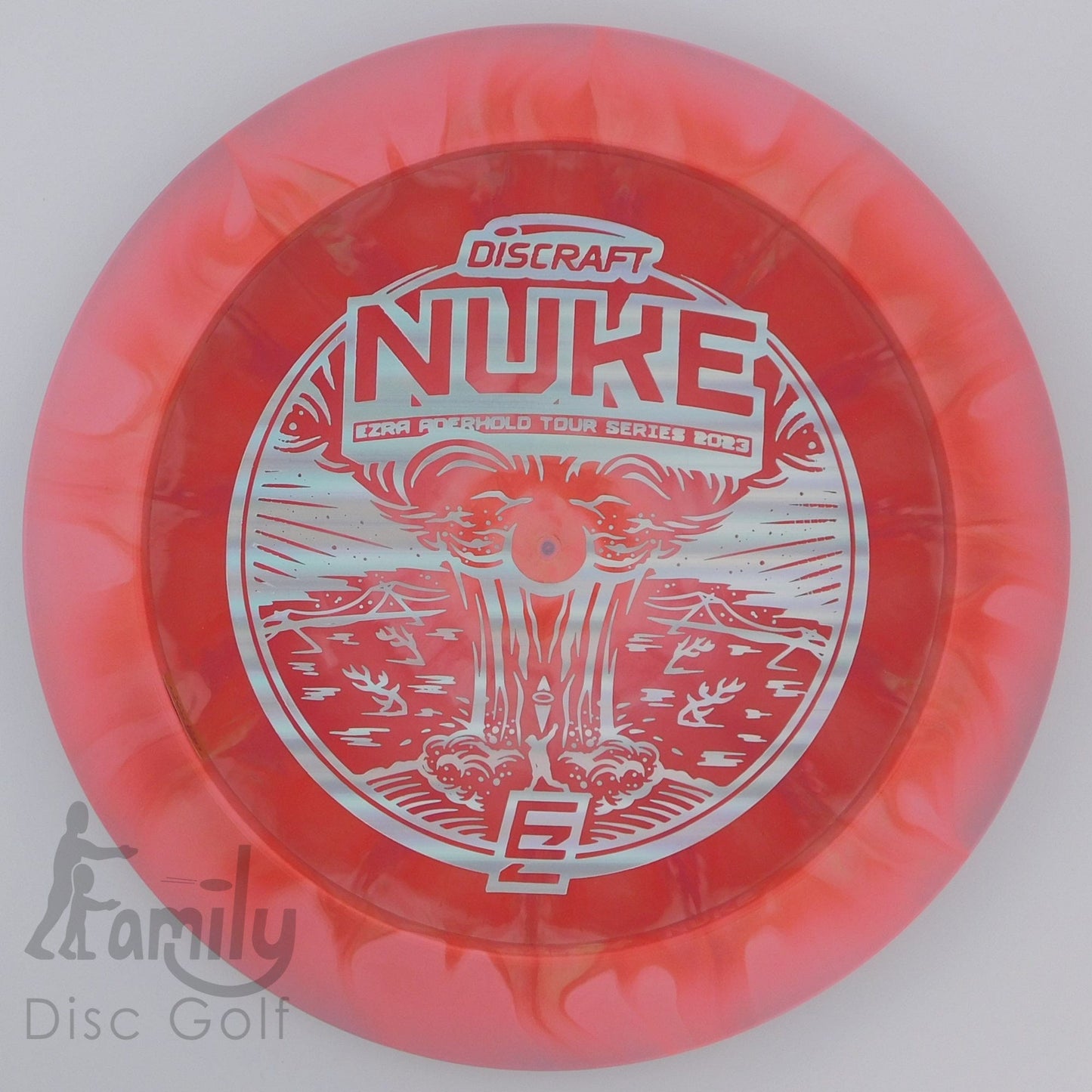 Discraft Nuke - Ezra Aderhold 2023 - ESP Swirl 13│5│-1│3 175.5g - Pink+Red - Discraft Nuke - ESP - 100954