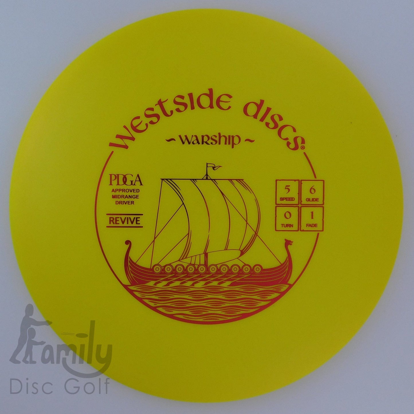 Westside Discs Warship - Revive 5│6│0│1 179g - Yellow - Westside Discs Warship - Revive - 101384
