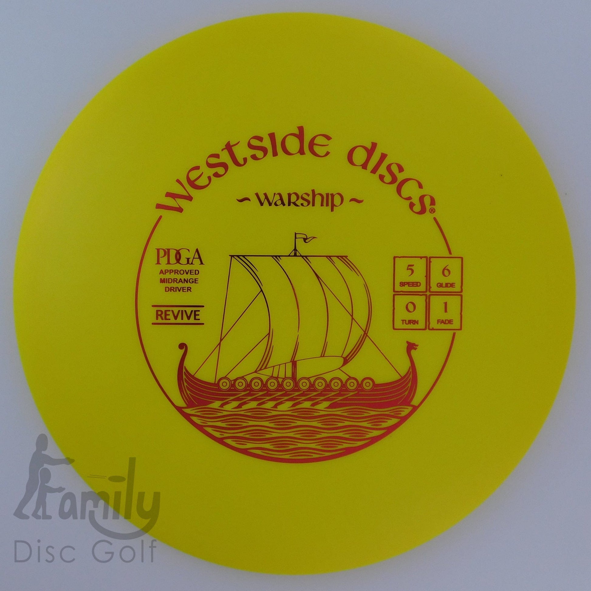 Westside Discs Warship - Revive 5│6│0│1 179g - Yellow - Westside Discs Warship - Revive - 101384